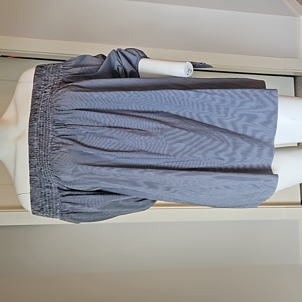NWOT Size Medium Do+Be Stripped Blouse